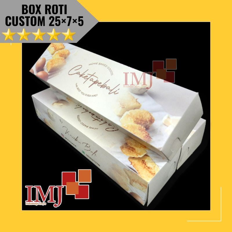 BOX ROTI BROWNIES CUSTOM DUS ROTI 25x7x5 KARDUS KUE 25×7×5