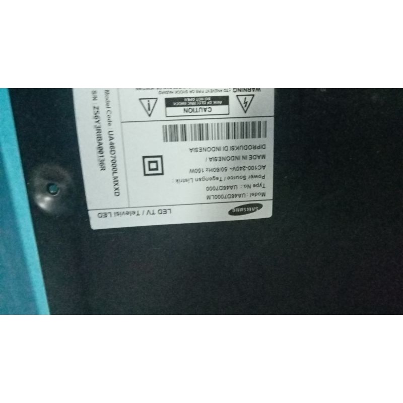 Psu Samsung LED 46D7000 Smart Tv cabutan