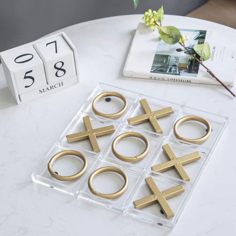 Cetakan Resin Handmade Desain Tic Tac Toe Game Klasik