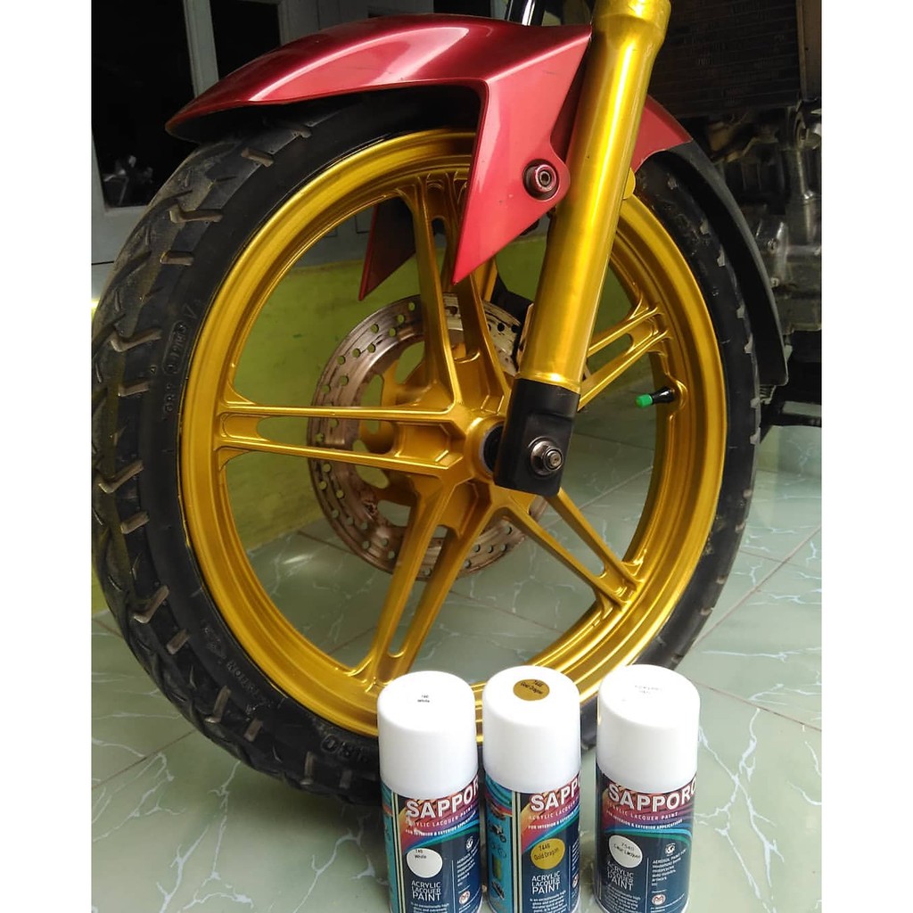 Paket Cat Velg Gold Dragon 7446 / Sapporo Spray