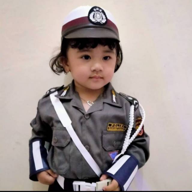 Baju Profesi Anak POLISI WANITA / Baju Polwan / Baju Anak