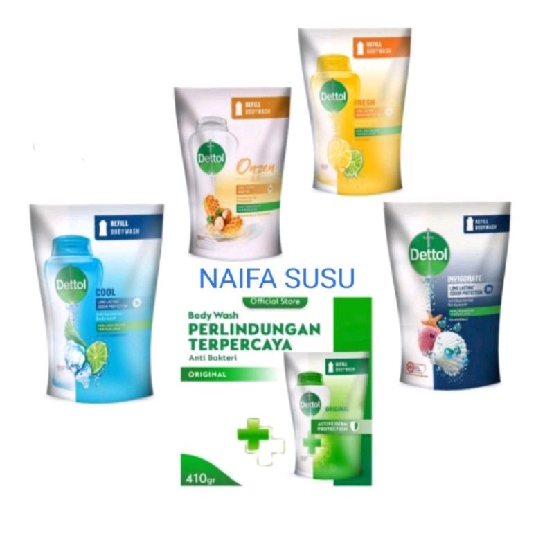 Dettol Sabun Cair Refill 410ml Detol Body Wash 410ml