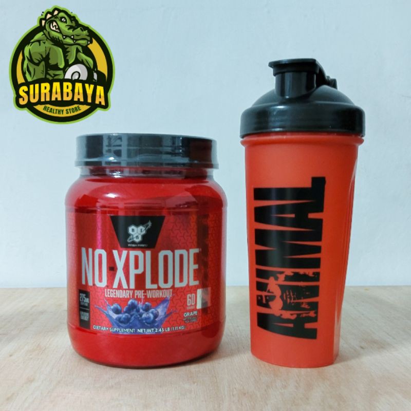 BSN NO Xplode 60 Serving Pre Workout Nitric Oxide Noxplode PreWorkout Pre-Workout BPOM