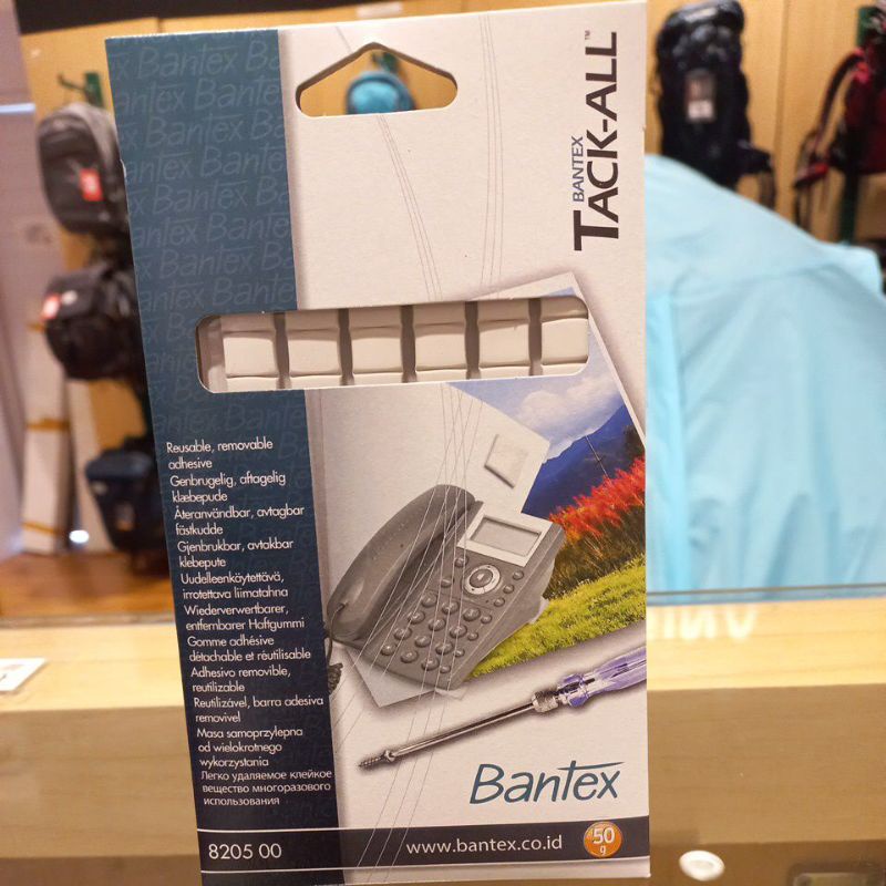 

GRAMEDIA BSD CITY - BANTEX TACX ALL STICKY STUFF 50 GR PRE CUT 8205 00