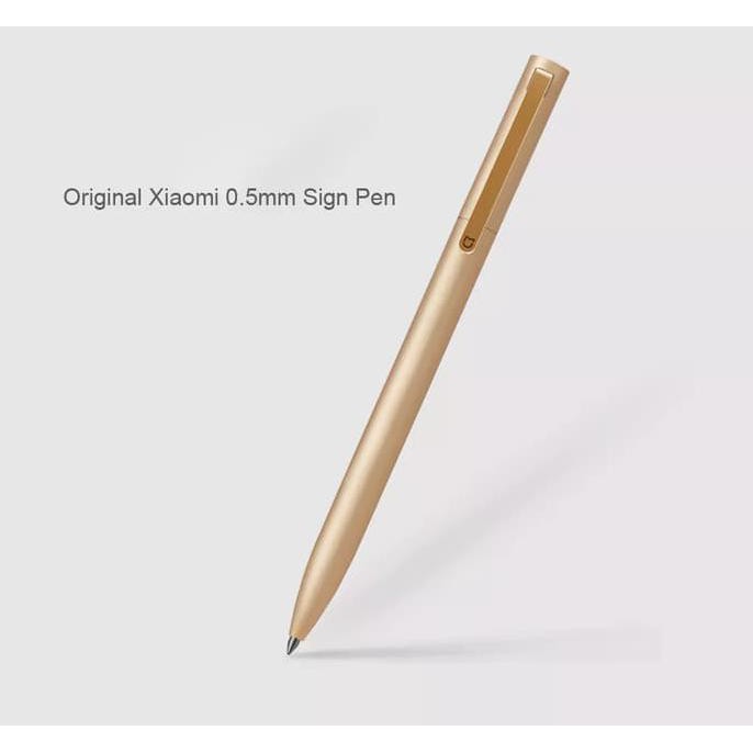 

IMURAHl Xiaomi Mijia Signature Metal Pen Mi Aluminum Rollerball Pen - Emas ICIQl