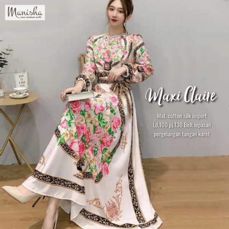 maxy claire by manisha / gamis lebaran import bangkok mewah premium / gamis sultan