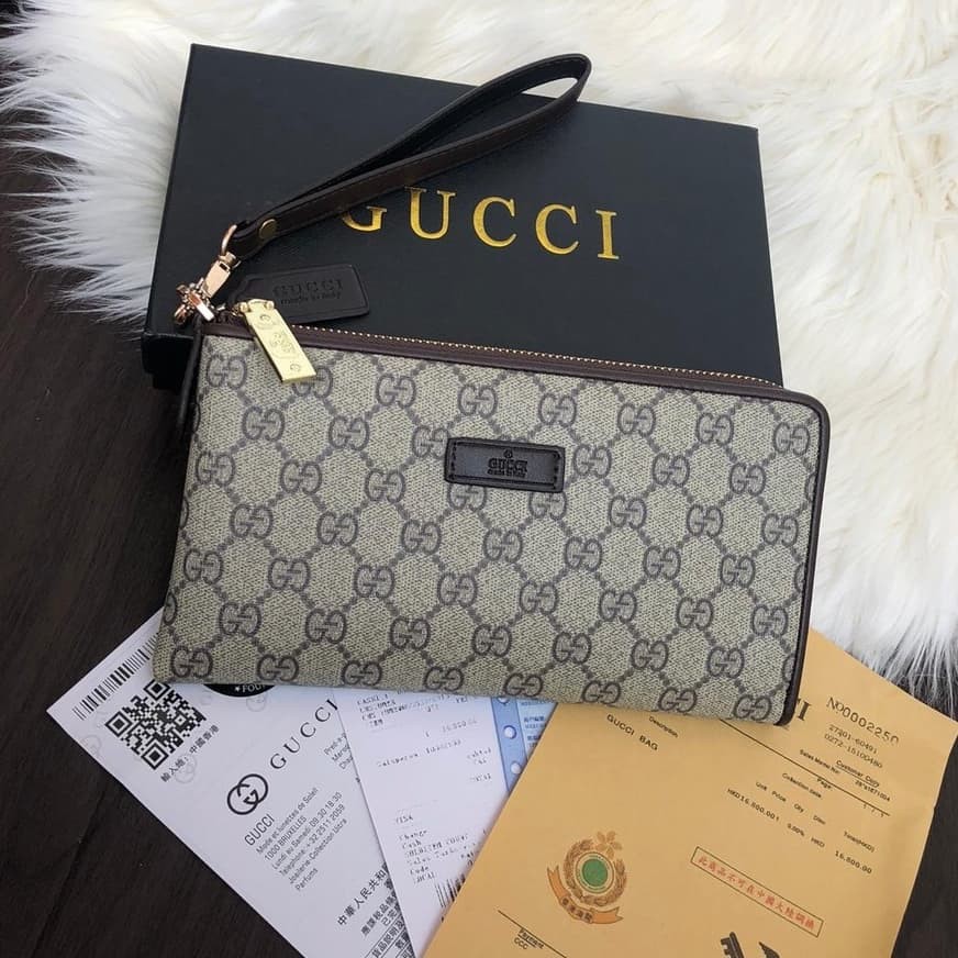 Dompet Besar Gucci Clutch Wristlet 