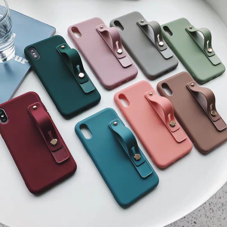 STRAP SOFT CASE Oppo A55 4G A16 A54 A15 A15s A33 A53 2020 A5s A7 A12 A11k Casing Cover