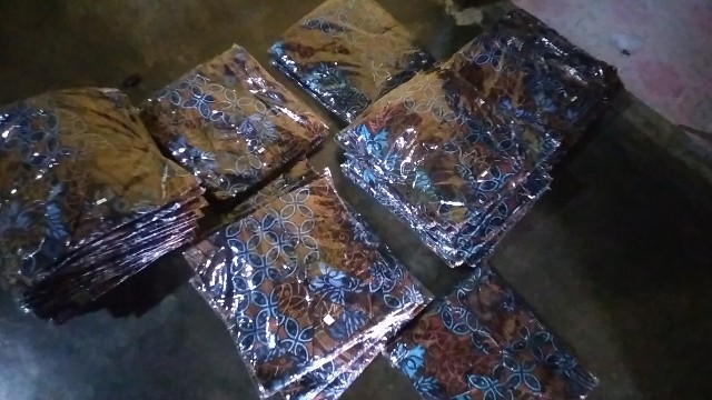 Batik Kemeja Motif Seno Biru
