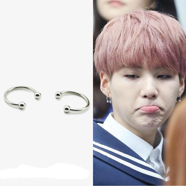 [Best Selling] BP0001 Anting Jepit Tusuk Piercing Pria Cowok Cewek Magnet Kpop Korea BTS EXO NCT DAY6 SKZ GOT7 Daniel Enhypen Treasure Day6 BigBang