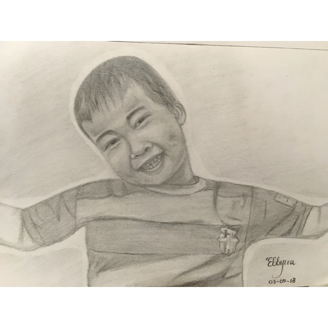 Sketsa wajah A5 / Jasa sketsa wajah / Jasa lukis wajah