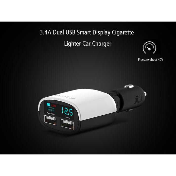Super Fast Charger Led Dual Usb 3.4A / Charger Mobil Fast Charging