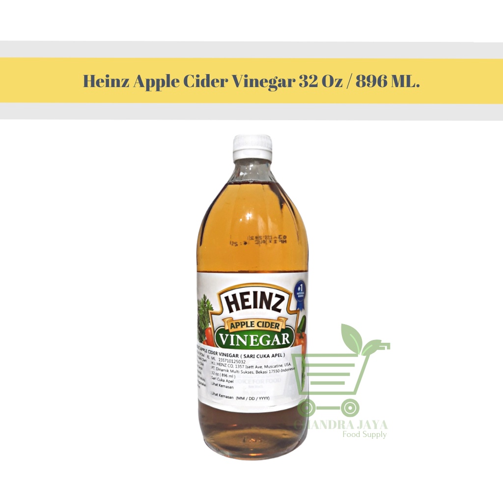 

Heinz Apple Cider Vinegar 32 Oz / 896 ML - Sari Cuka Apel