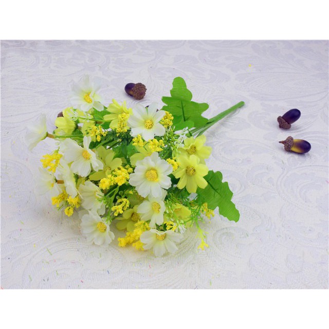 COD BUNGA DAISY BUNGA TANGKAI PLASTIK BUNGA ARTIFISIAL BUNGA PAJANGAN IMITASI  BUNGA HIASAN BT9001-5