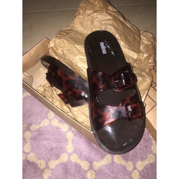 Melissa Wide Ad Brown Tortoise size 40 NEW