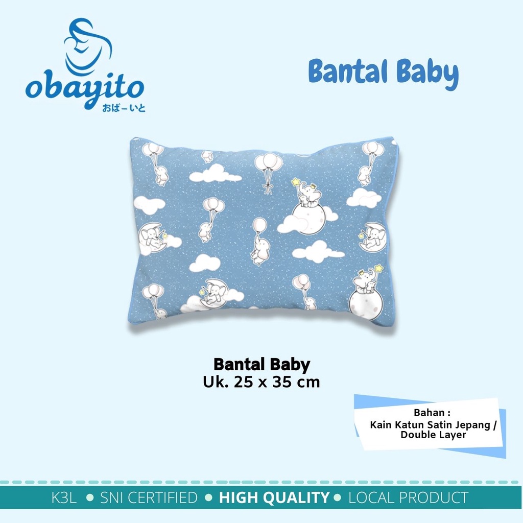 Obayito Bantal Bayi + Sarung katun jepang OB-021