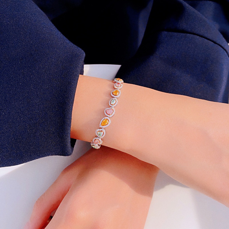 Gelang Bahan Stainless Warna Permen Untuk Wanita