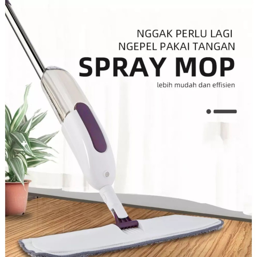 Alat Pel Lantai Semprot - WATER SPRAY MOP Pel Semprot Otomatis Pel semprot model terbaru Pel Praktis tanpa ember