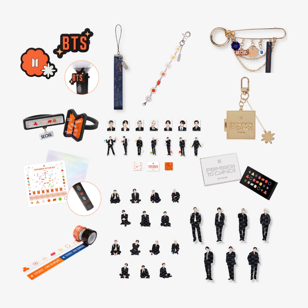 Jual [PO] BTS Permission to Dance (PTD) Merch (MD) Official Lightstick Deco Band/Strap