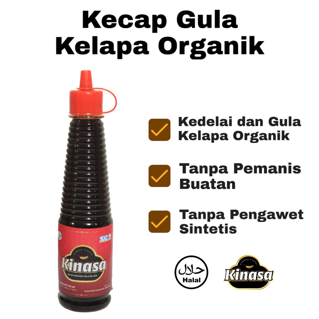 

Kecap Organik Gula Kelapa Kinasa 150 ml