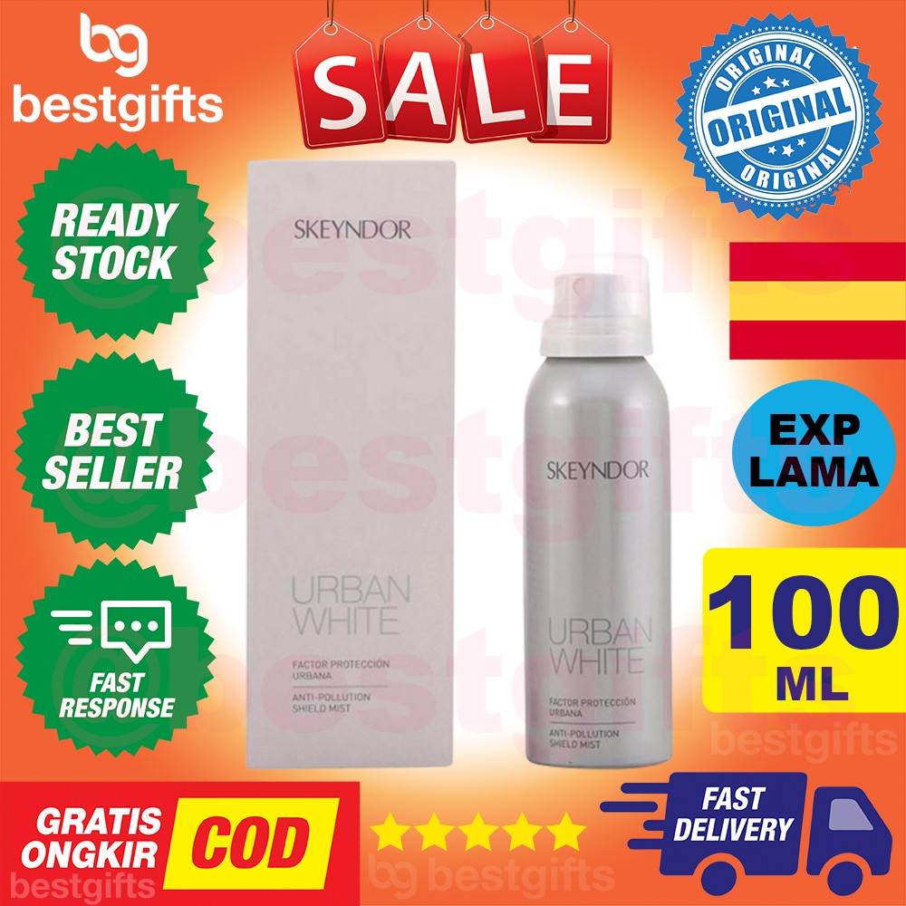 SKEYNDOR URBAN WHITE ANTI POLLUTION SHIELD MIST TONER MENYEGARKAN KULIT WAJAH GELAP KOTOR 100 ML