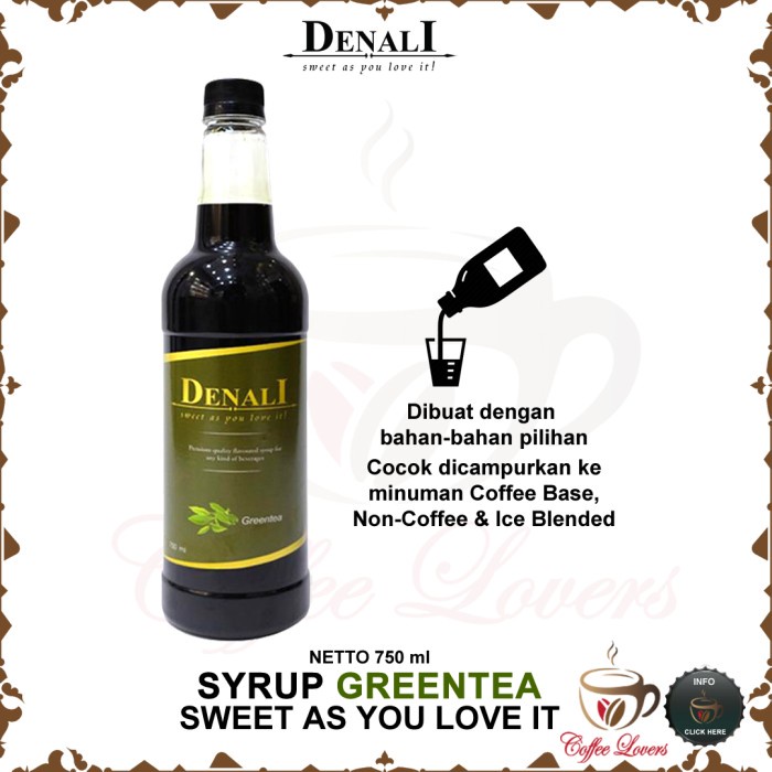 

DENALI SYRUP SIRUP DENALI UK RASA GREEN TEA BEST DEAL