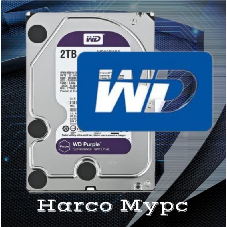Hardisk / HDD WD 2TB Internal For CCTV / PC / Komputer Ready WD 2TB