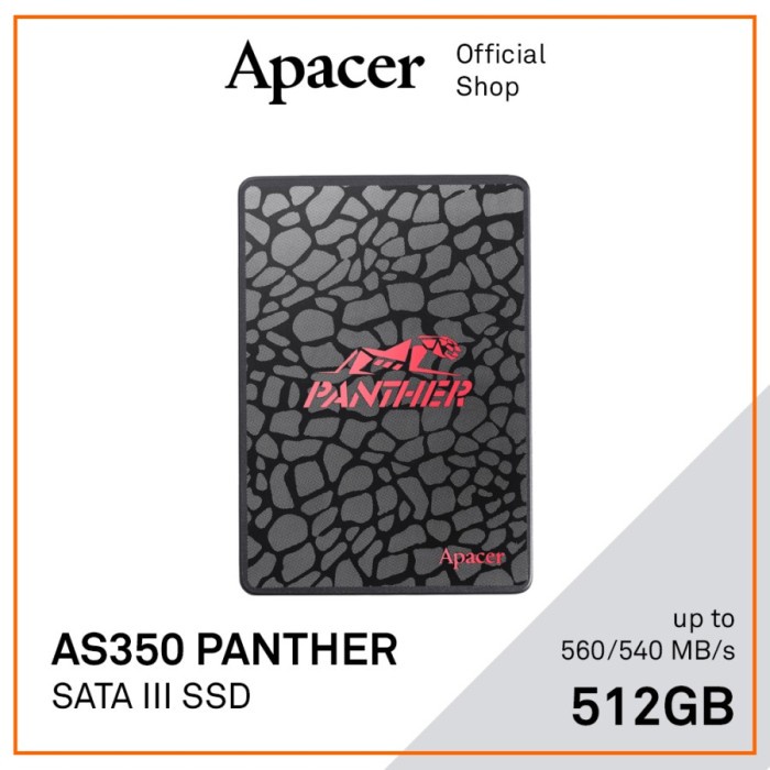 SSD Apacer Panther AS350 512GB - SSD SATA III 2.5