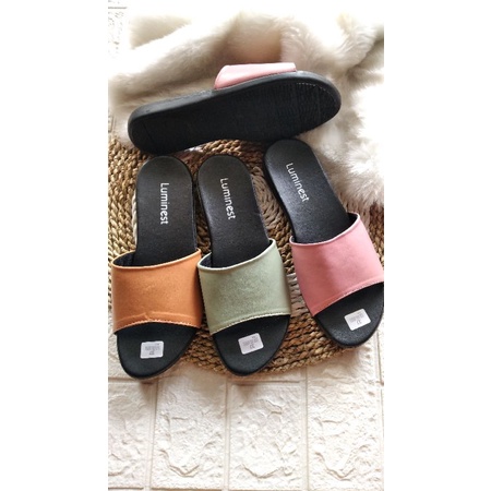 sandal wanita/slop terbaru/flat nevada/kekinian L.M