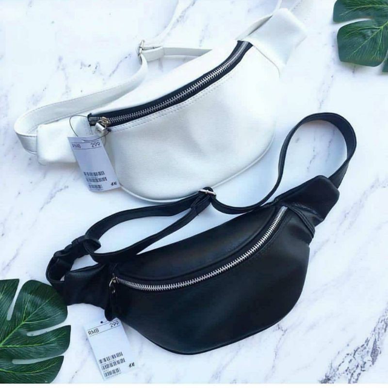 H&M BELT LEATHER - Waist Bag H&M - Waist Bag pria wanita - tas pria wanita cowok cewek  Tas slempang