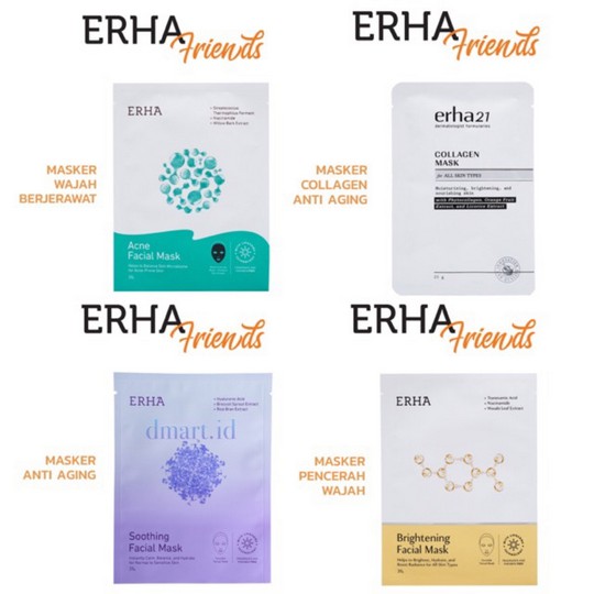 ⭐ BAGUS ⭐ ERHA 21 DF SOOTHING FACIAL MASK | Face mask Masker Wajah