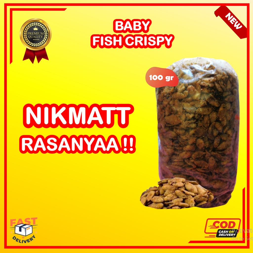 

Baby Fish Crispy 100gr Baby Fish Goreng Kering Pedas Krispy Keripik Ikan Crispy Renyah Tanpa Pengawet Original Best Quality Harga Terjangkau