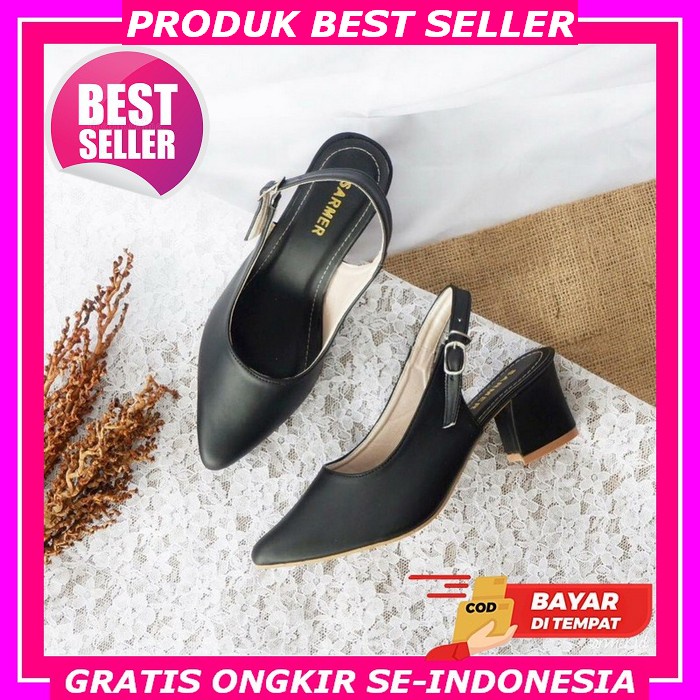 Rhm- Sr 34 Sandal Wanita Heels 5 Cm Restu Heels Hells Hills Sandal Hak Tinggi Pesta Murah Import Hak