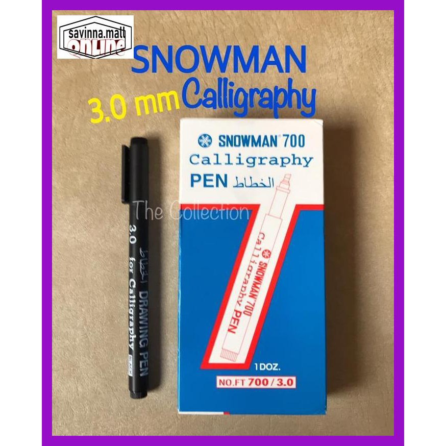 

U0Uo879- Atk0572Sm 3.0 Calligraphy Pen Snowman Kaligrafi Spidol 3,0 Marker Draw Y7Ry688-