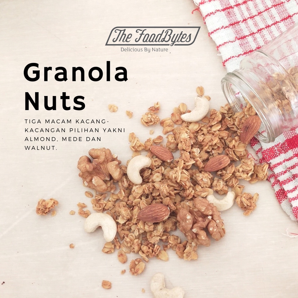 

Granola Glously Nutty 500Gr The Foodbytes - Sarapan, Sna Oat Sehat, Menu Untuk Diet