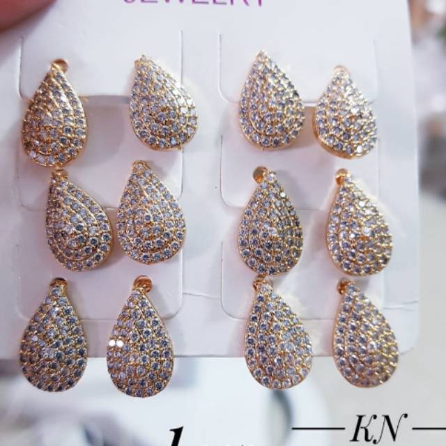 Xuping anting lapis emas 24k 1931