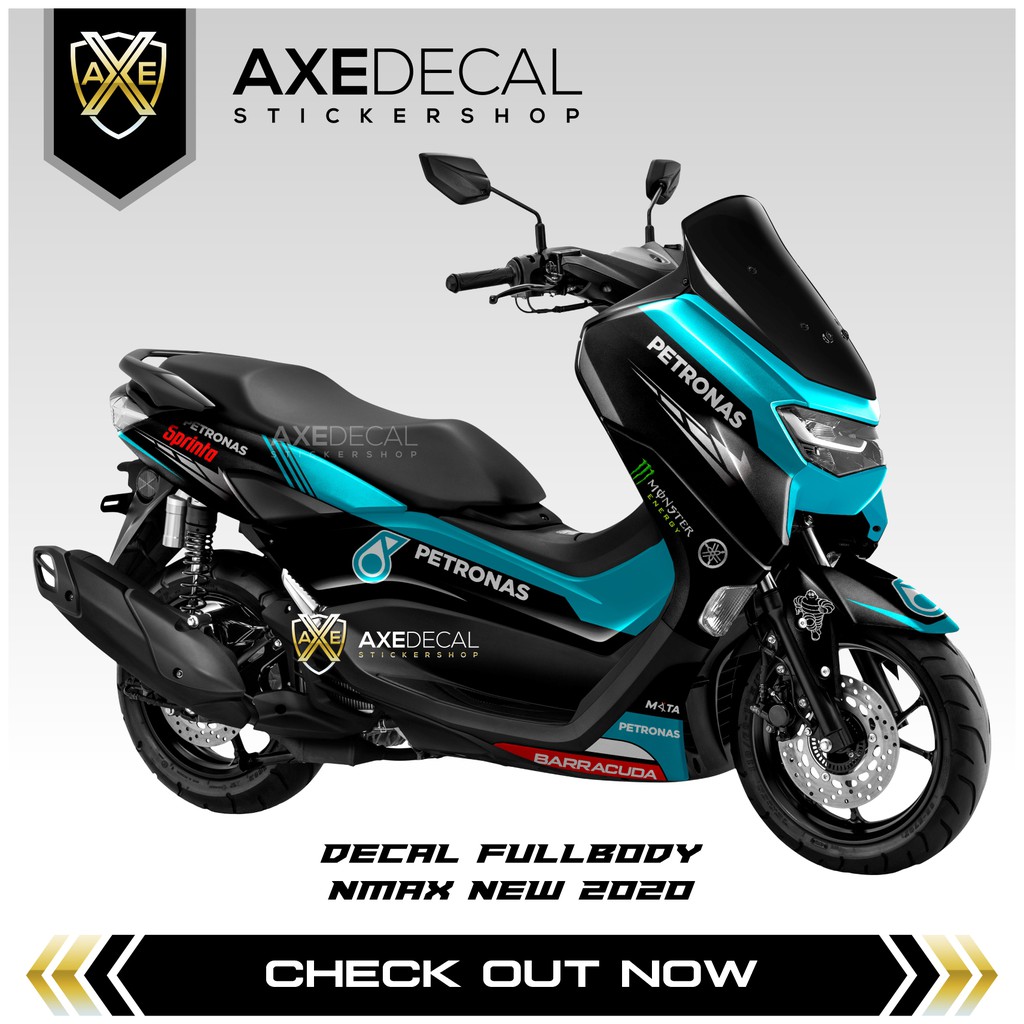 Decal Fullbody Yamaha Nmax New 2020 Livery Petronas SRT Stiker Full Wrapp