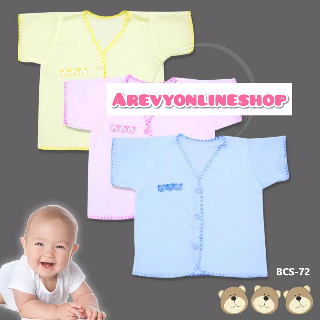 Baju bayi newborn 0-6 Bulan Polos Bahan Katun Pakaian Kaos Anak Bayi Laki laki perempuan Boboko