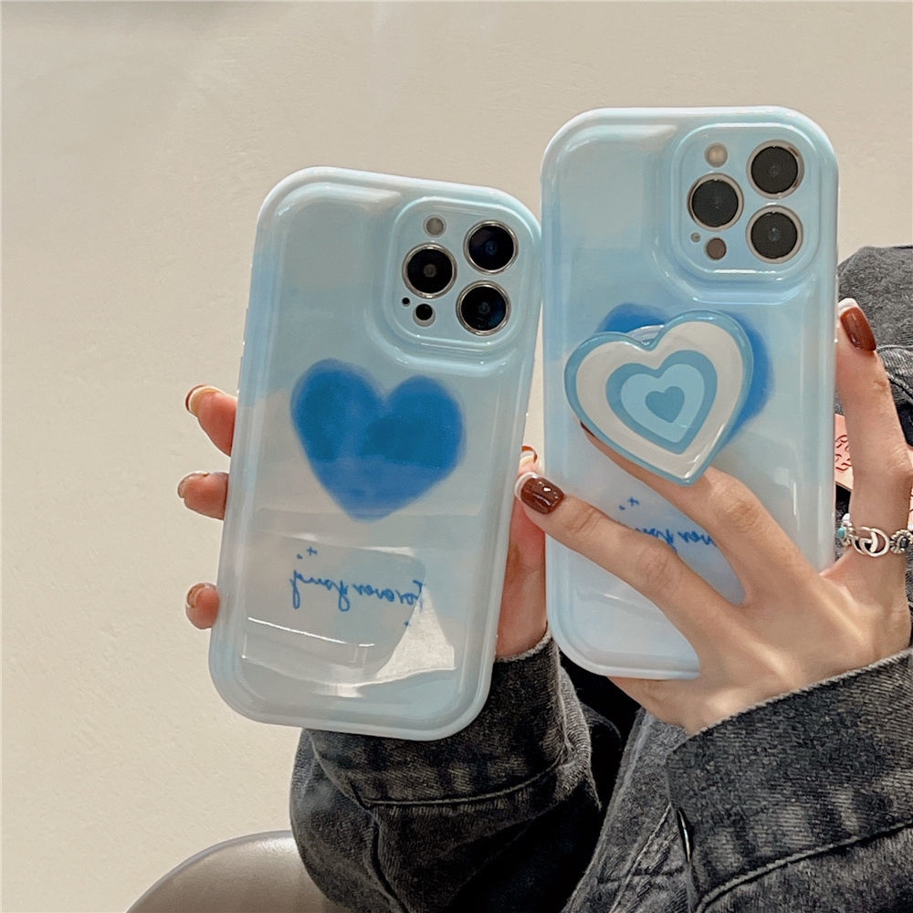 Casing Soft Case Silikon Motif Print Hati Untuk IPhone 12 13 11 Pro Max X Xs Max Xr 7 8 Plus Imnhj