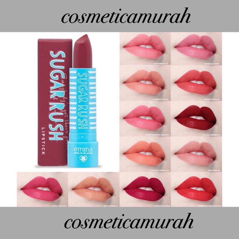 emina sugar rush lipstik putar | lipstik emina sugar rush