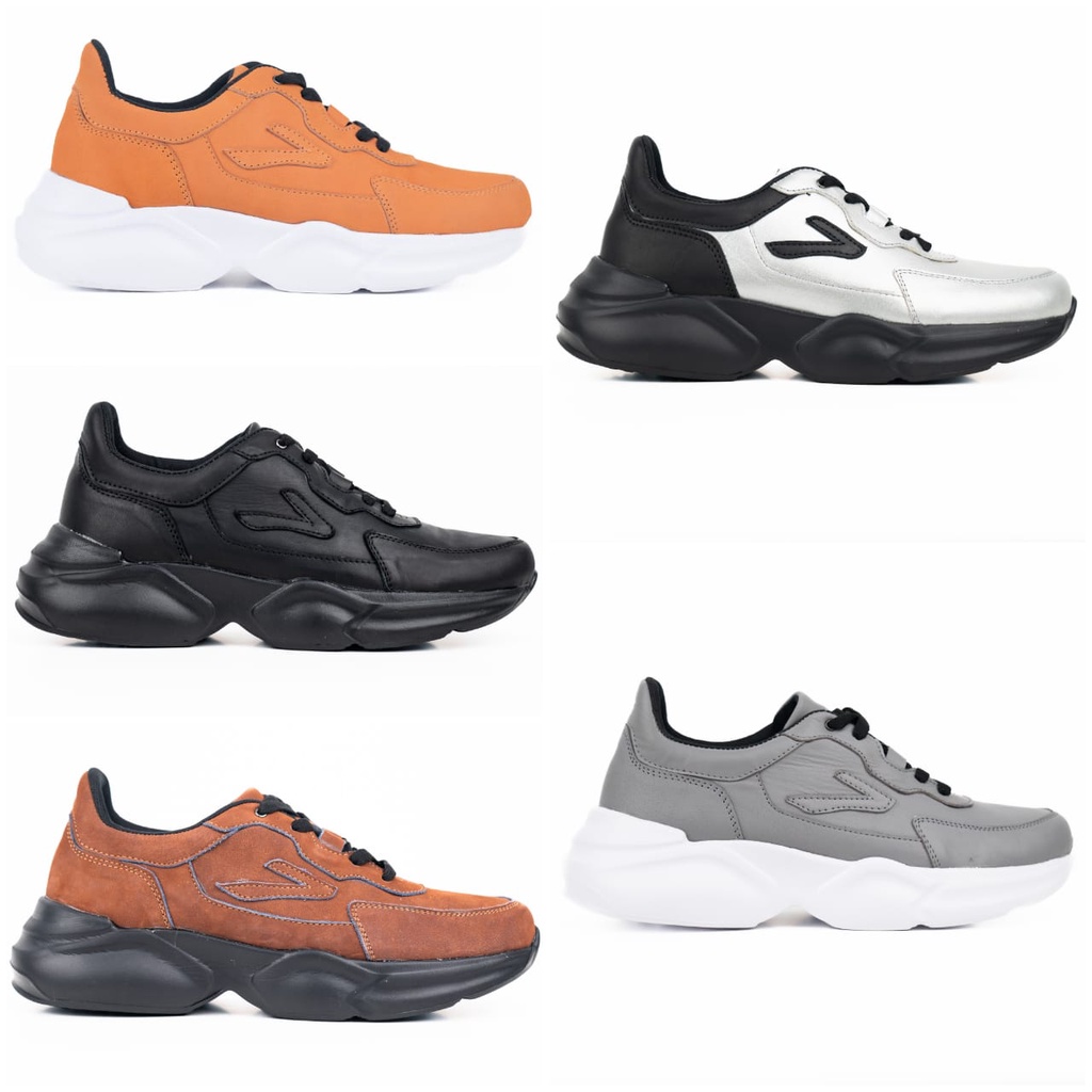 SEPATU SNEAKERS PRIA AREGON ALPHA KULIT ASLI ORIGINAL