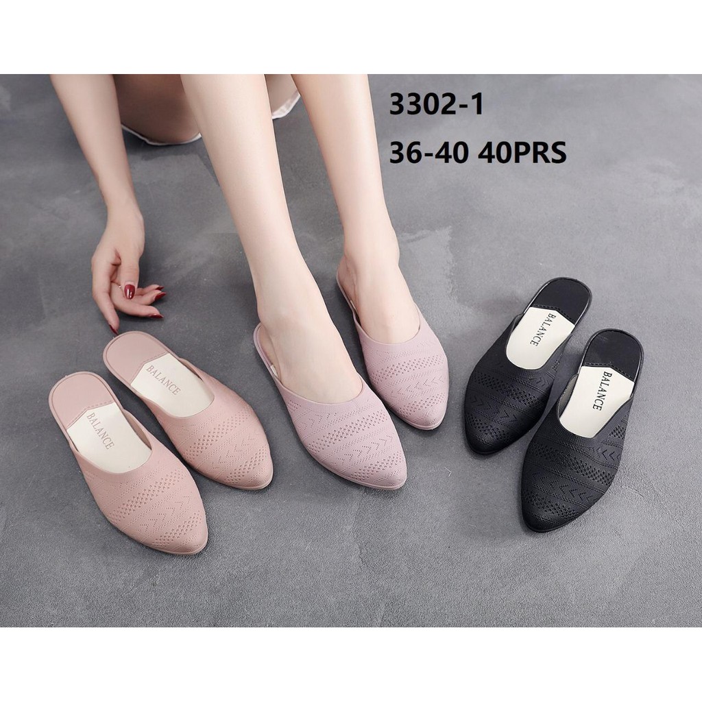Sandal Wanita Balance 3302 1 Motif Rajut Jelly Import Original Ringan Empuk Nyaman Awet Anti Slip