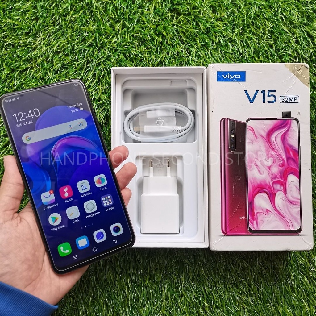 HANDPHONE VIVO V15 6/64GB FULLSET NO HEADSET SECOND SEKEN BEKAS MURAH-2