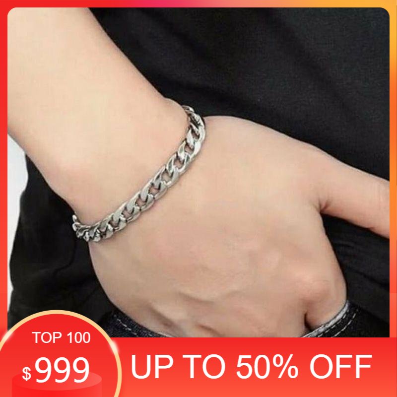 GELANG TITANIUM RANTAI RONGGA PRIA WANITA STAINLEES STEEL TERLARIS ANTI KARAT DAN TIDAK MUDAH LUNTUR