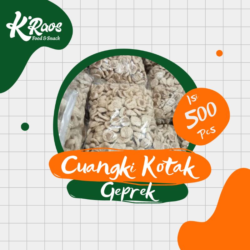 

Cuangki lidah kotak/geprek isi 500