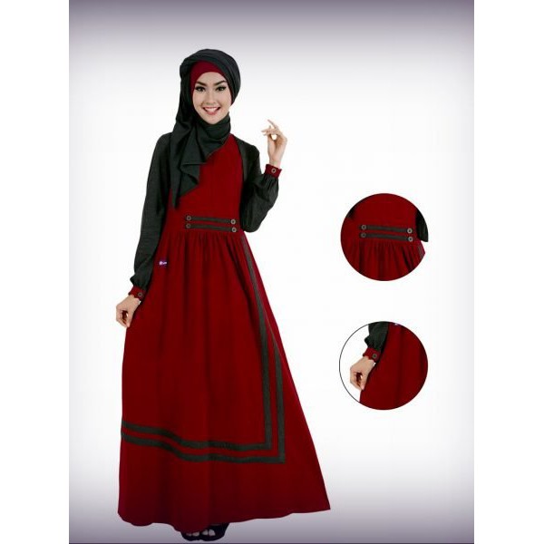 Gamis Kaos MUTIF 168 PINK, BURGANDY || Mutif Damoza Upmore