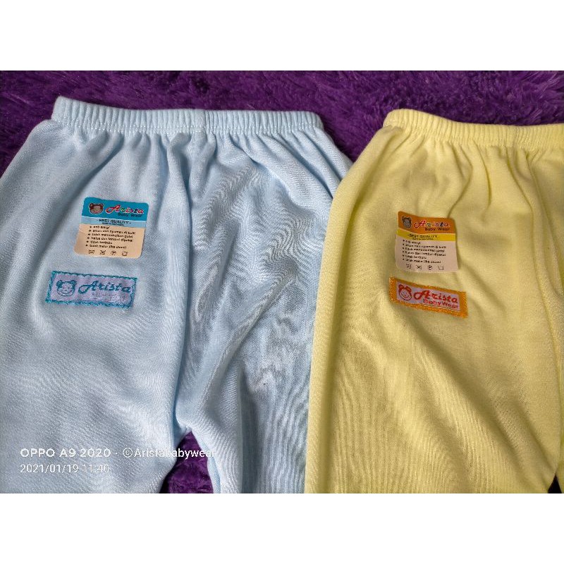 ARISTAbaby - (3pcs) celana selek/ujung tutup kaki bayi polos