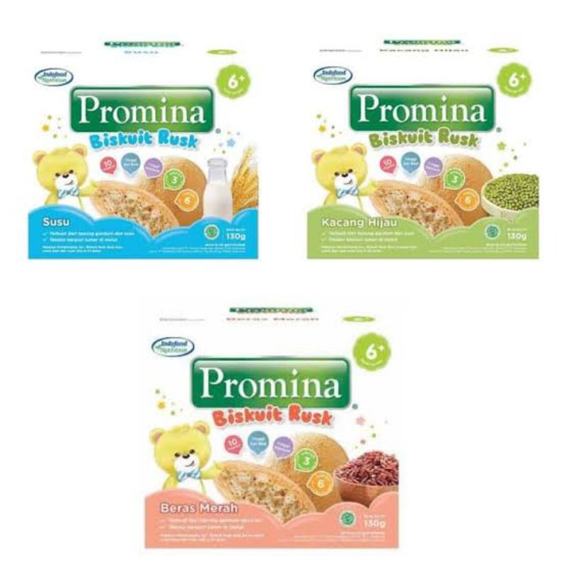 Promina Biskuit Rusk 130gr / Biskuit Bayi Promina