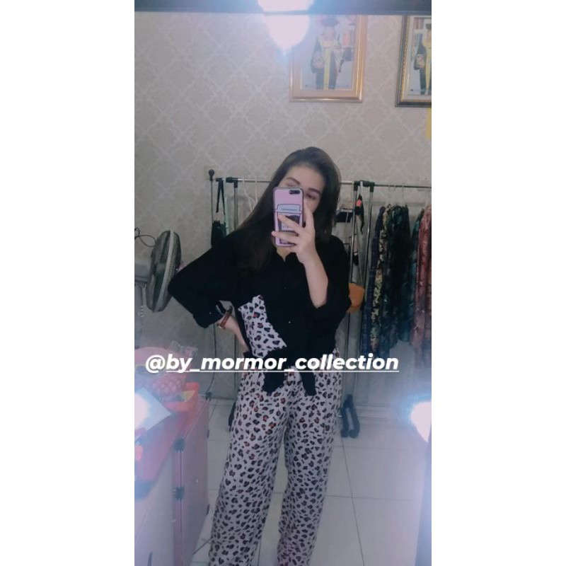 SETELAN DAILY SET TERBARU MOTIF LEOPART/MACAN