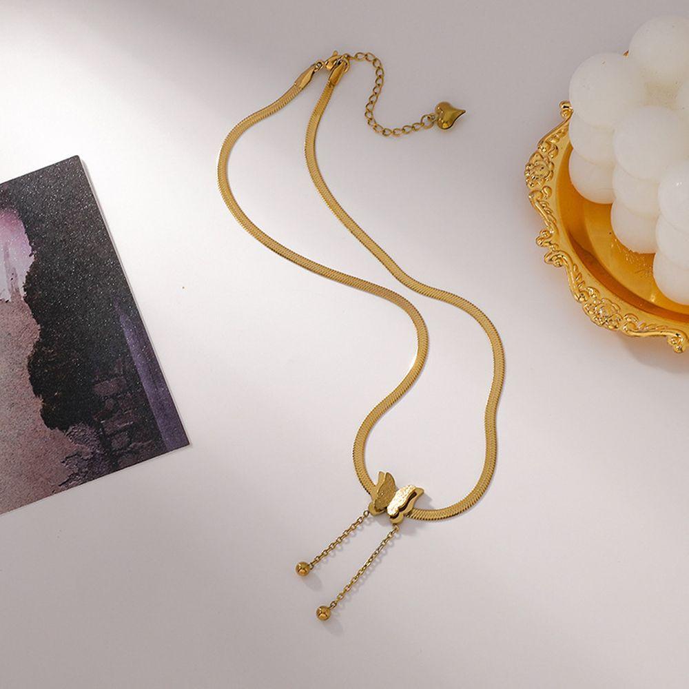 Mxbeauty Kalung Dengan Liontin Rumbai-Rumbai Model Vintage / Korea Untuk Wanita